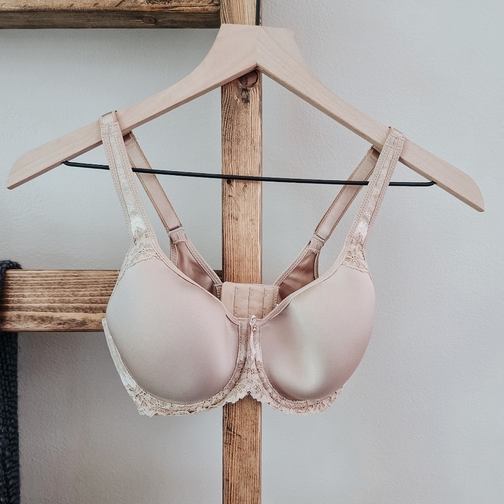Wacoal Basic Benefits Contour Lace Bra – Size 32DD– Nude Beige (Discontinued)